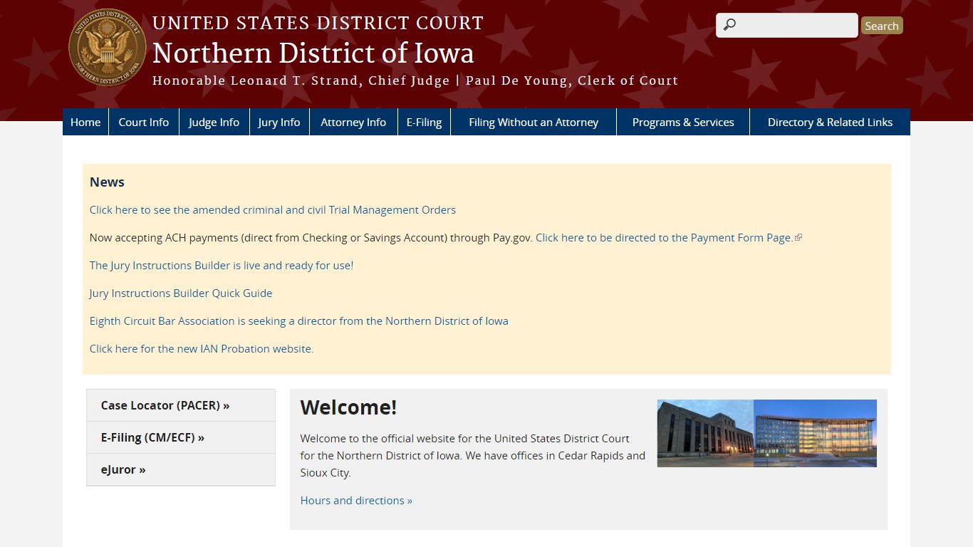 Northern District of Iowa | United States District Court